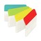 Post-it Tabs 2 in. Wide 1/5-Cut Plain Solid Color Angled Tabs - Assorted Colors (24/Pack)